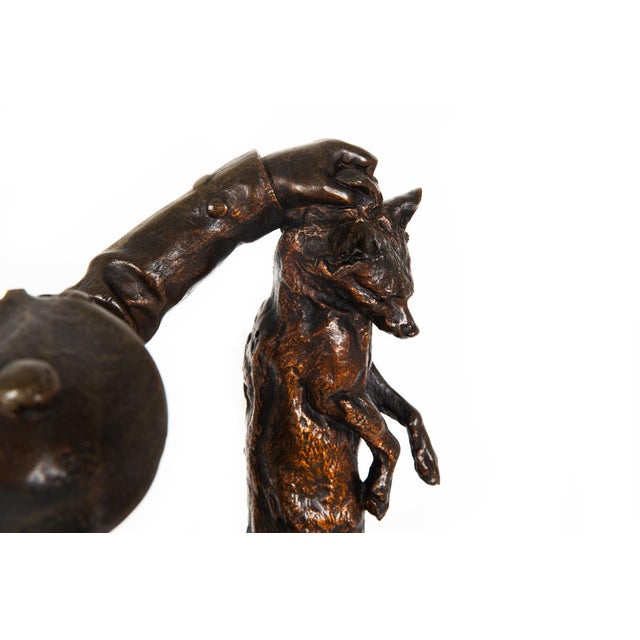 French Antique Bronze Sculpture “Scottish Hunter”, Pierre Jules Mene Ca. 1900 For Sale - Image 11 of 18
