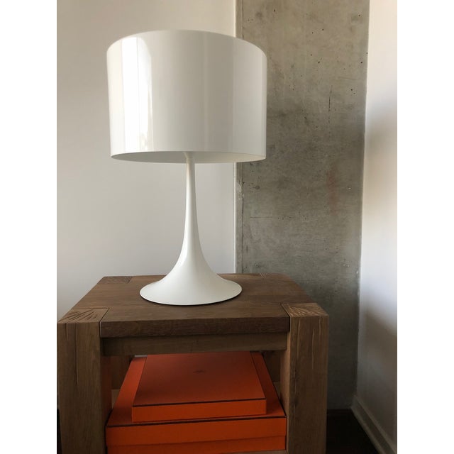 2000 - 2009 Vintage Flos T2 Spun Table Lamp With Shade by Sebastian Wrong For Sale - Image 5 of 5
