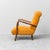 1960s Scandinavian-Style Lounge Chair in Wood and Orange Fabric, 1960s For Sale - Image 5 of 13