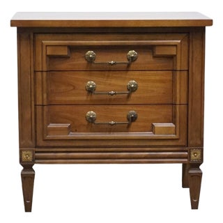 Thomasville Furniture Milano Collection Italian Mediterranean Style 26" Three Drawer Nightstand 532-13 For Sale