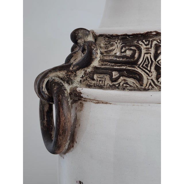 Mid Century Ugo Zaccagnini Pottery Table Lamps-a Pair For Sale - Image 12 of 17