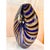 Early 21st Century Artistic Italian Vase in Beige Hand-Made Murano Glass with Blue and Brown Reeds by Simoeng For Sale - Image 5 of 7