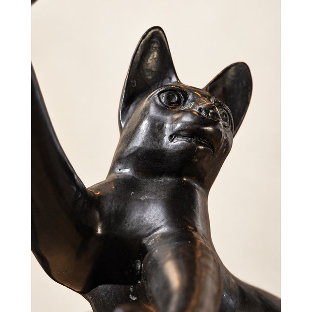 Unknown, Sculpture Chat, 1960s, Bronze For Sale - Image 4 of 8