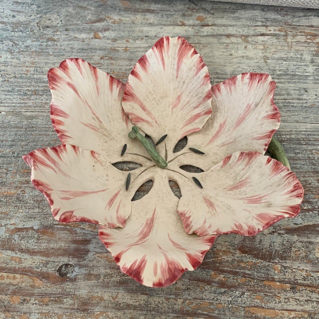 Vladimir Kanevsky for Slatkin Porcelain Flower Dish Chairish