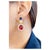 Bochic "Capri" Vintage Candy Natural Ruby and Sapphire Drop Earrings 18K, Silver For Sale - Image 15 of 18