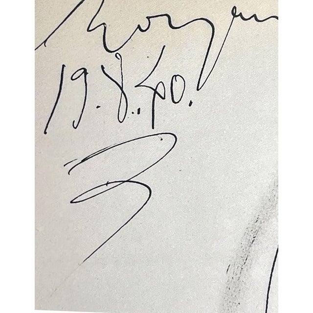 Modern Pablo Picasso Limited Edition Lithograph | Royan 19.8.40 | Justification W/Frame For Sale - Image 3 of 5