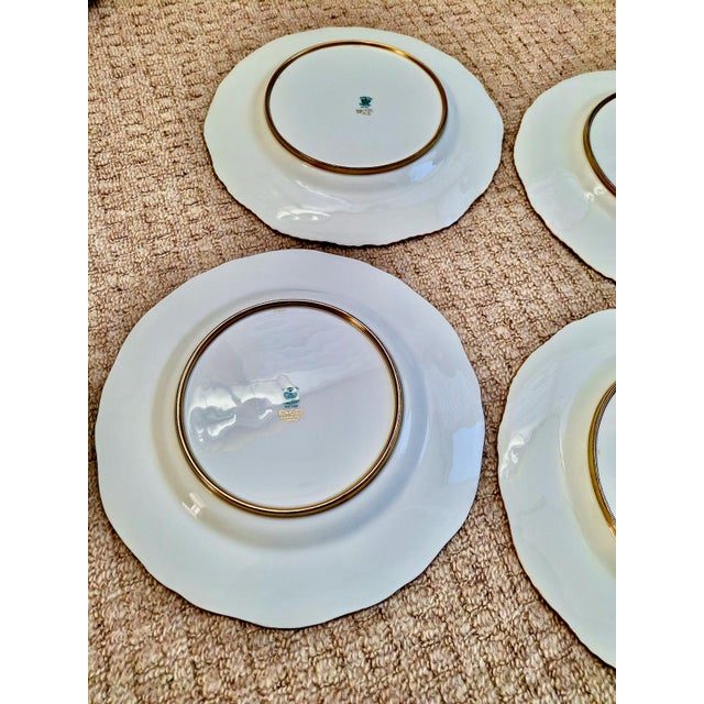 Coalport Six-Piece Set of Gold Dinner Plates For Sale - Image 11 of 12