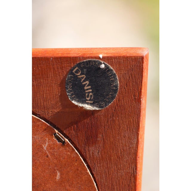 Vintage Danish Teak Trapezoidal Mirror, 1960s For Sale - Image 10 of 11