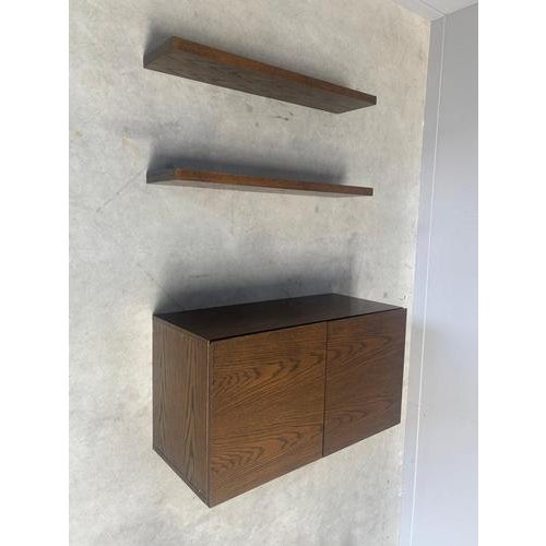 Brown Wenge Wood Wall Unit, 1960s For Sale - Image 8 of 18