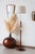 Wood Vintage Scandinavian Floor Lamp in Wood and Gilded Brass with Beige Lampshade, 1960s For Sale - Image 7 of 12