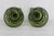 Late 20th Century Indiana Glass Colony Park Lane Avocado Green Goblets Cups Set of Two For Sale - Image 5 of 10