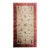 Gorgeous Tan-Ecru Ground Color With Red-Raspbery Border in a Chinoiserie Pattern Antique Chinese Art Deco Rug For Sale