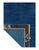 Chinese Navy Blue Antique Chinese Peking Rug 6'1"x 8'9" For Sale - Image 3 of 4