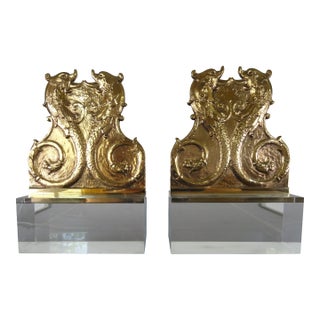 19th Century French Mounted Dolphin Plaques - A Pair For Sale