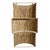 Contemporary Organic Modern Coastal Natural Grass Tiered Wall Sconce For Sale - Image 3 of 9