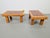 Set 2 Solid Brutalist Oak Side Table with Terracotta Tiles, 1950s A beautiful design from the 1950s. The table is in good...