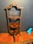 Antique 3 tier inlaid cake stand or small etagere display stand.