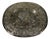 17th-Century Silvered Bronze Offering Dish Depicting Venus Chariot Drawn by Cupid, 1650 For Sale