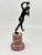 Metal Early 20th Century Grand Tour Neoclassical Minauture Bronze Mounted on Beautiful Rouge Marble Base For Sale - Image 7 of 13
