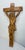 Big Vintage Hand Carved Wood Folk Art Religious Jesus Crucified Cross Sculpture For Sale In New York - Image 6 of 15