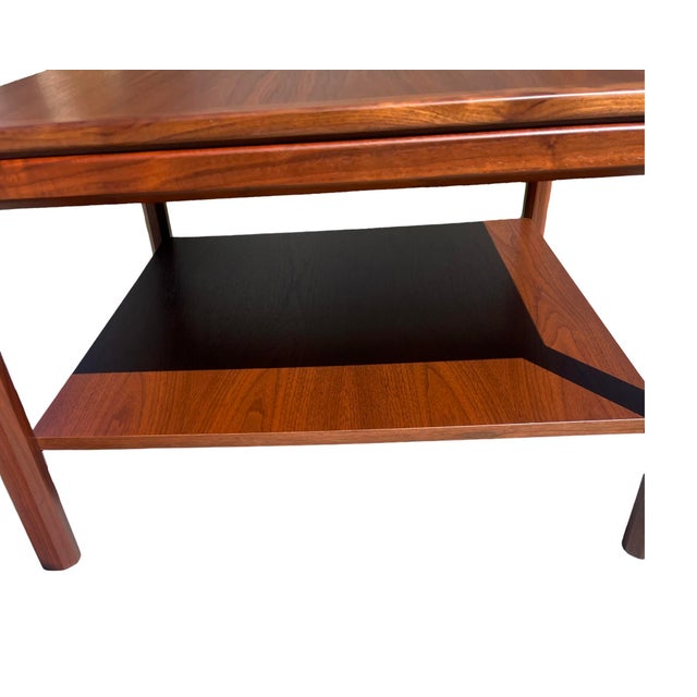 Vintage 1960s Mid Century Modern Motif Inc Walnut Coffee Table Restored For Sale In Palm Springs - Image 6 of 11