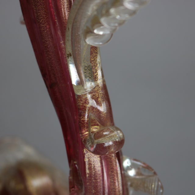 Glass Antique Venetian Art Glass Figural Fish Vase Circa 1920 For Sale - Image 7 of 7