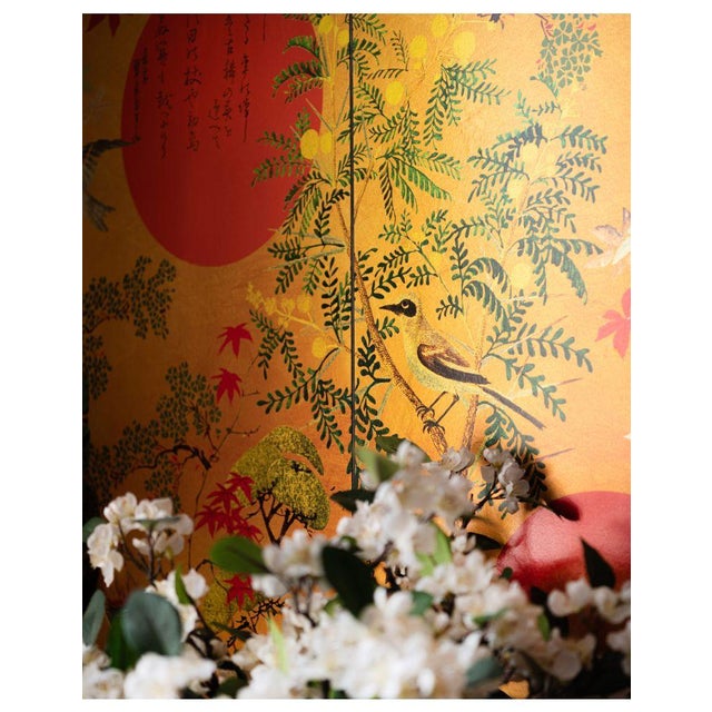 Asian Mind the Gap Byobu Metallic Edition Wallpaper For Sale - Image 3 of 4