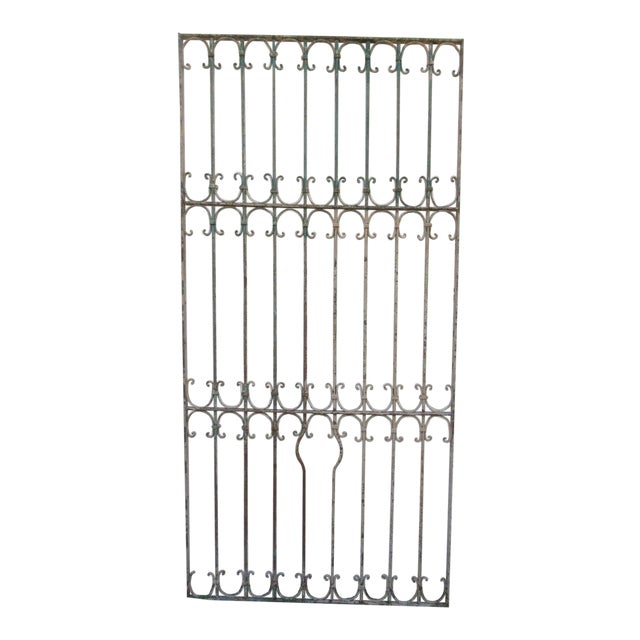 Antique Victorian Iron Gate For Sale