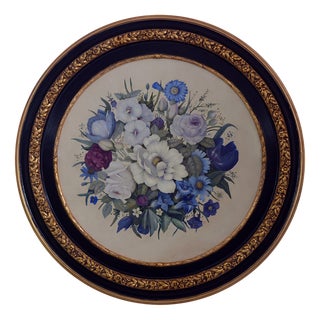 Large Floral Still Life, Oil Painting on Wood Panel, Late 20th Century, Framed For Sale