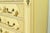 Baker Furniture Style French Regency Louis XVI Chinoiserie Cream Lacquered Dresser Chest For Sale - Image 11 of 17