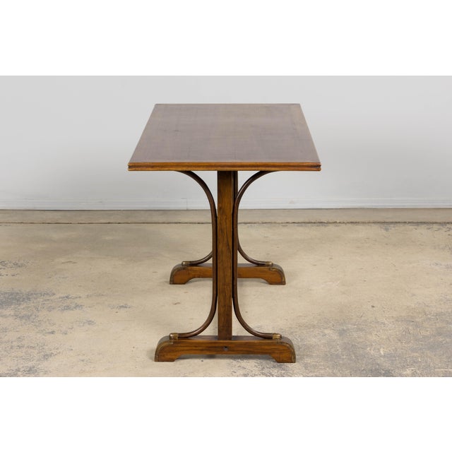 French Thonet Style Bentwood Bistro Dining Table For Sale - Image 11 of 16
