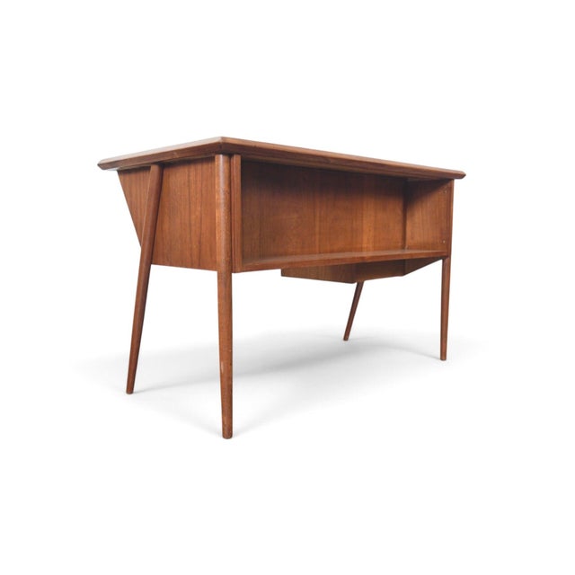Atomic Danish Modern Teak Desk by Tibergaard For Sale - Image 13 of 16