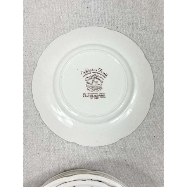 Vintage Johnson Brothers Windsor Fruit Bread and Butter Plates-Set of 8 For Sale - Image 10 of 12