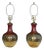 Blenko Style Murano Glass Table Lamps - a Pair For Sale