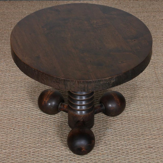 Brown Coffee Table by Charles Dudouyt, 1940 For Sale - Image 8 of 9
