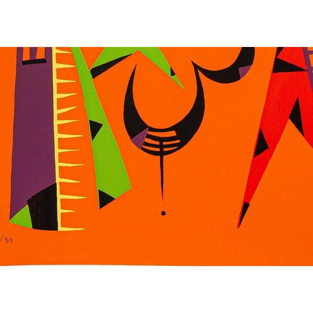 Composition is an original lithograph artwork, realized by Rafael Alberti in 1972. Hand-signed, dated, numbered, edition...