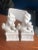 Ceramic Mid-Century Vintage Blanc De Chine Ceramic Foo Dogs-Set of 2 For Sale - Image 7 of 12