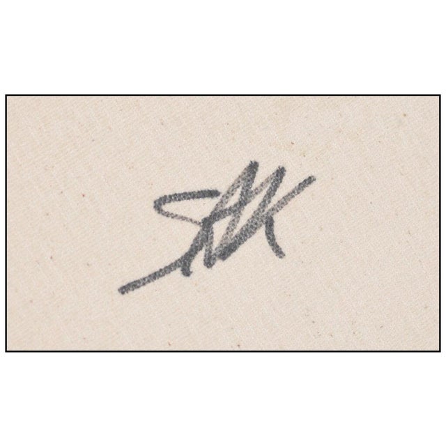 Textile Late 20th Century Einstein - State I, Steve Kaufman For Sale - Image 7 of 7