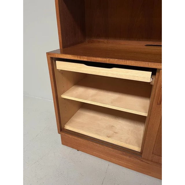 Brown Danish Wall Cabinet by Poul Hundevad, 1960s For Sale - Image 8 of 11