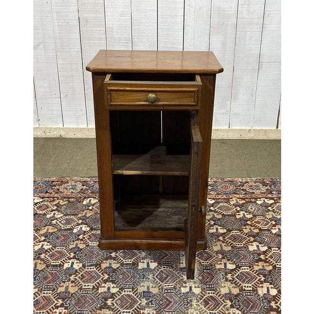 Early 20th Century Chestnut Bedside Table, 1890s For Sale - Image 6 of 12