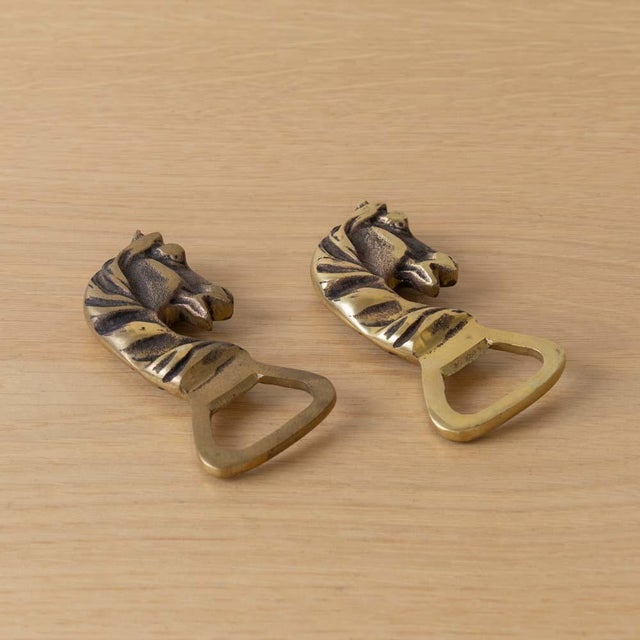 French 1950s French Brass Horse Bottle Opener For Sale - Image 3 of 10