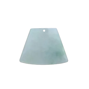 Light Green Natural Jade Pendant With Feng Shui Ax Shape