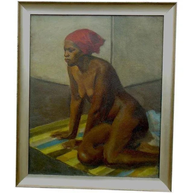 Impressionist Original Signed Vintage Mid Century Oil On Canvas By Listed American Artist Virginia Goldberg For Sale - Image 3 of 3