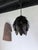 Black Brutalist Welded Metal Flower Pendant Light, 1970s For Sale - Image 8 of 18