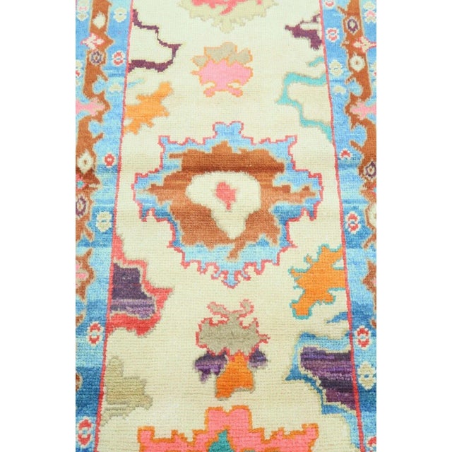 1960s 1960s Vintage Turkish Handknotted Runner Rug - 36"x96" For Sale - Image 5 of 12