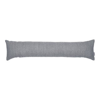Blue Herringbone Woven Draught Excluder - 20x90cm (8"x35") For Sale