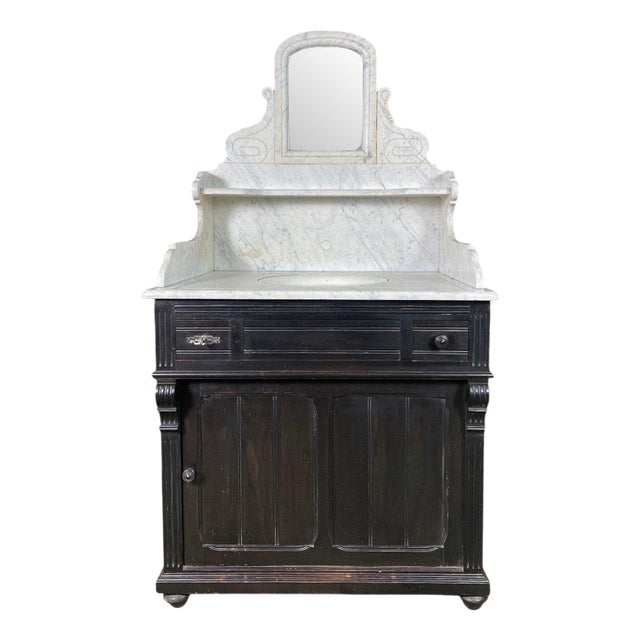 Napoleon III Blackened Wood Vanity Unit For Sale