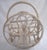 Pickled Rattan Magazine Holder For Sale - Image 4 of 6