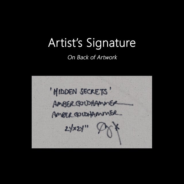 Hidden Secrets - Original Text-Based Graffiti Abstract Acrylic and Spray Paint Painting by Amber Goldhammer For Sale - Image 9 of 9