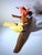 Farmhouse Contemporary Folk Art From Mikel Davison - Colorful Birds Sitting on a Log For Sale - Image 3 of 8